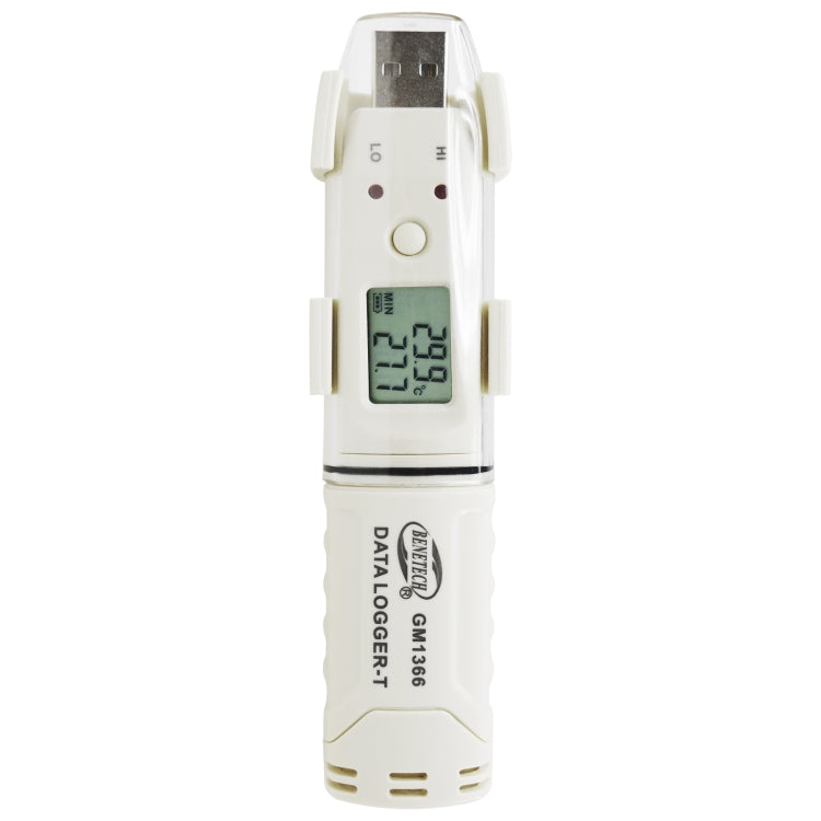BENETECH GM1366 USB Digital Temperature Recorder Meter with Alarm, GM1366