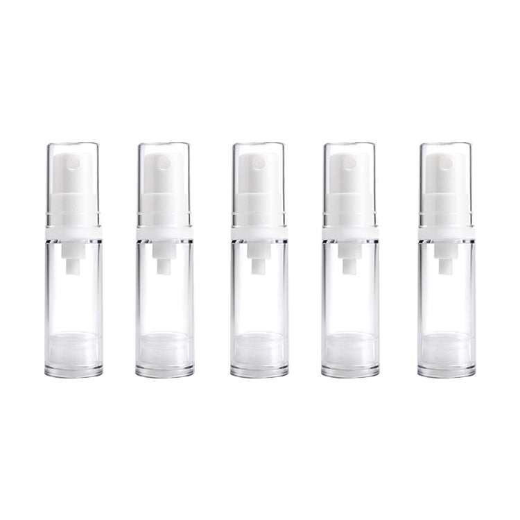 5 PCS Portable Airless Vacuum Pump Bottle Fine Mist Perfume Spray Bottle, 5ml