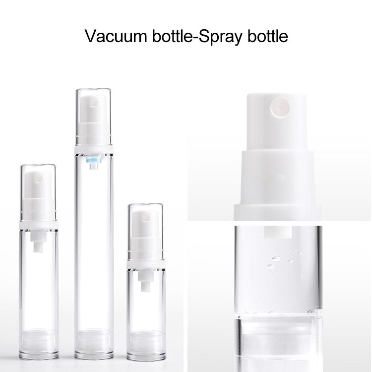 5 PCS Portable Airless Vacuum Pump Bottle Fine Mist Perfume Spray Bottle, 5ml