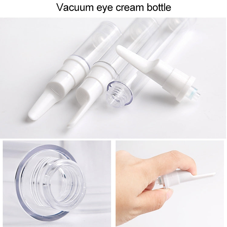 5 PCS Clear Empty Travel Portable Refillable Plastic Pump Bottle Containers, 5ml