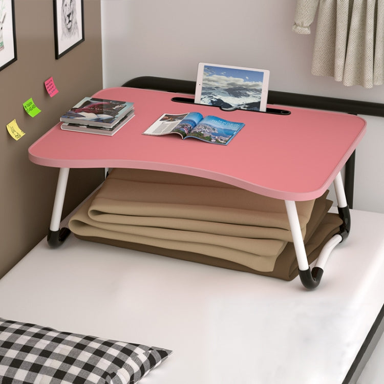 W-shaped Non-slip Legs Adjustable Folding Portable Writing Desk Laptop Desk with Card Slot, with Card Slot