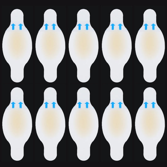 10 PCS Foot Care Skin Hydrogel Analgesic Plaster Blisters Slip Heel Protector Size: 28x69cm
