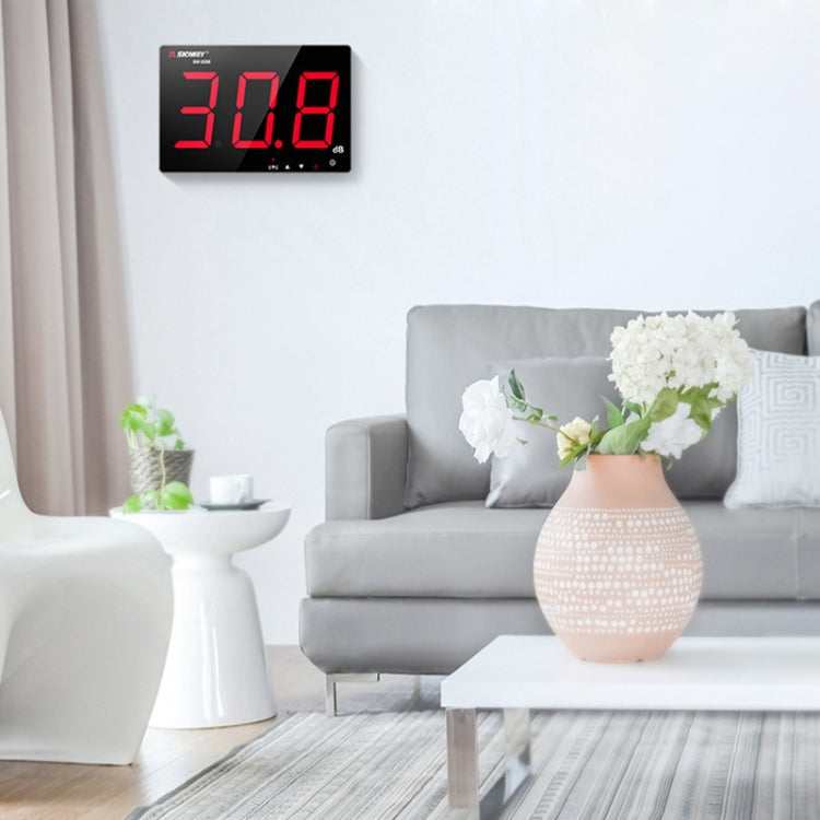 SNDWAY SW526A Wall-mounted DB Sound Level Meter Noise Tester with Large Screen 18-inch Display