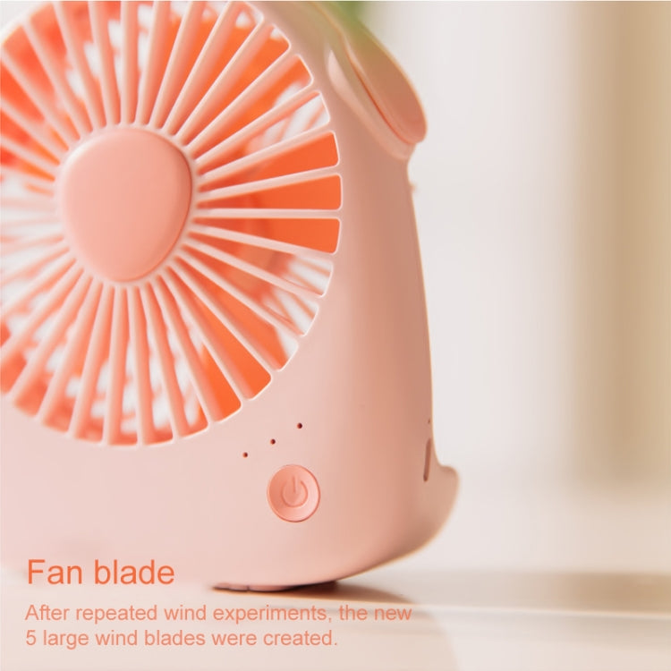 WT-F14 1200 mAh Rabbit Shape Mini Portable Fan with 3 Speed Control