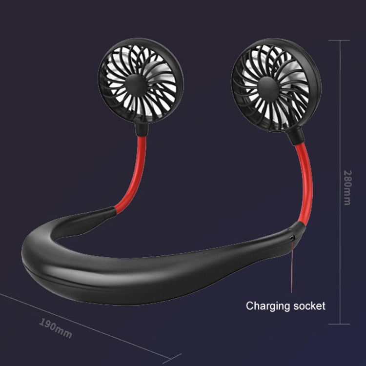 Creative Mini Hanging Neck Type Fan Outdoor LED Fan, F008 (White), F008 (Black), F008, F008 (Blue)