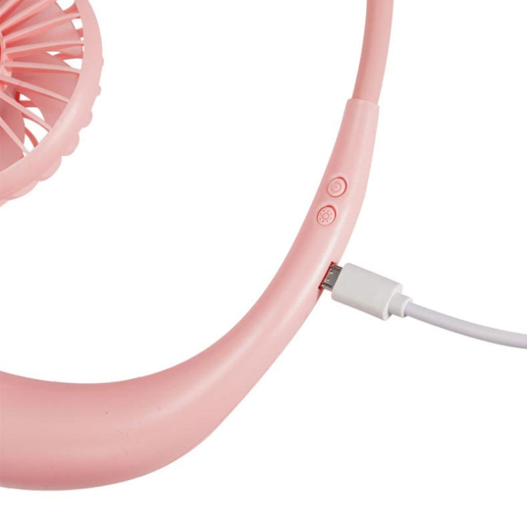 Creative Mini Hanging Neck Type Fan Outdoor LED Fan, F008 (White), F008 (Black), F008, F008 (Blue)