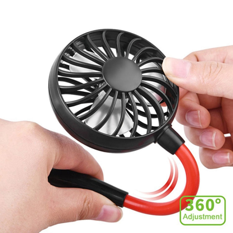 Creative Mini Hanging Neck Type Fan Outdoor LED Fan, F008 (White), F008 (Black), F008, F008 (Blue)