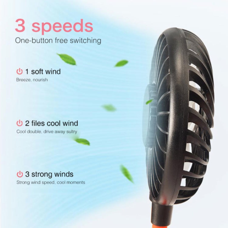 Creative Mini Hanging Neck Type Fan Outdoor LED Fan, F008 (White), F008 (Black), F008, F008 (Blue)