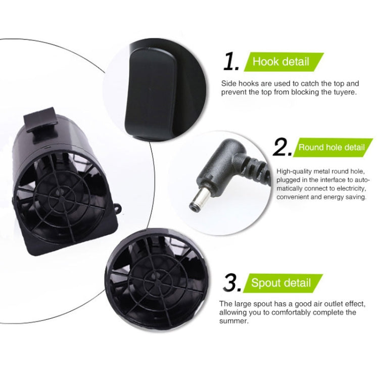 Portable Mini Waist Fan Cooling Fan USB Skin Cooler