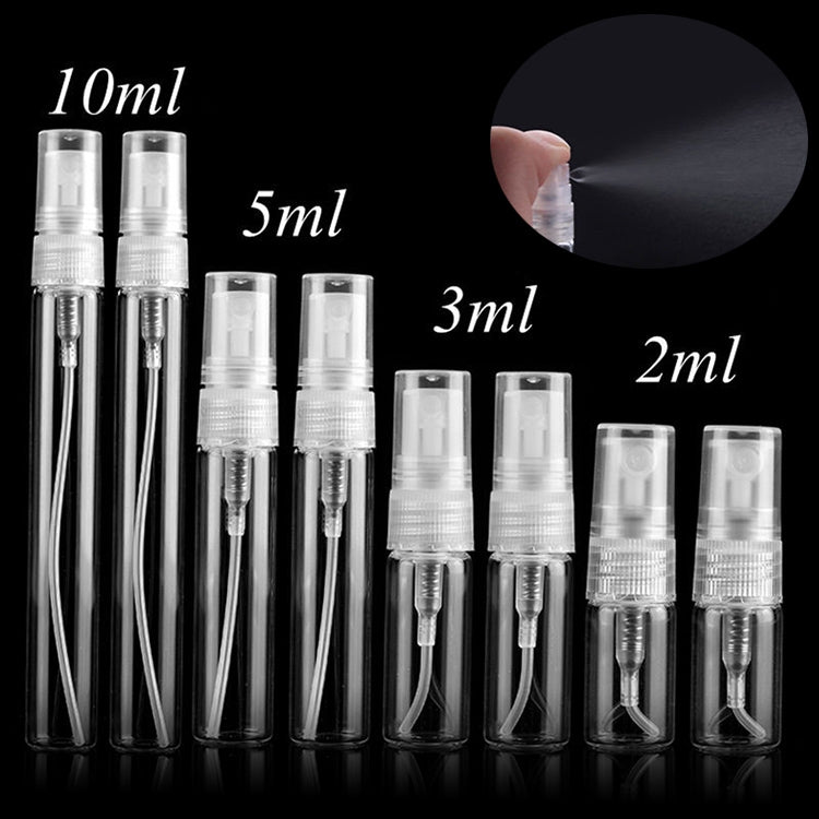 50 PCS Perfume Bottle Spray Bottle Perfume Bottle Empty Bottle, Capacity:10ML (Transparent)