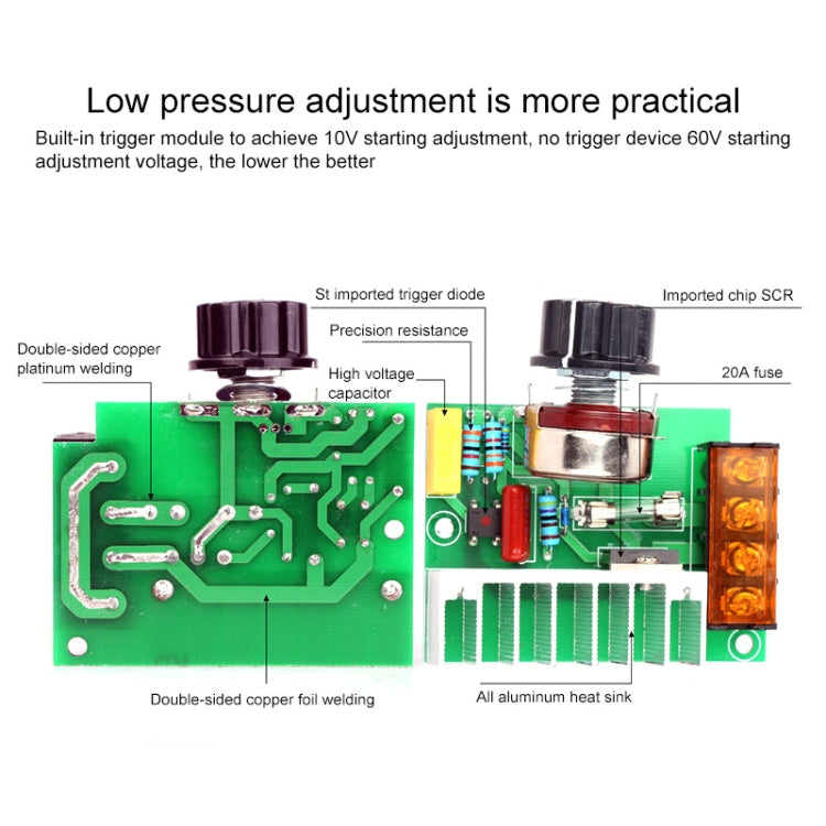 DADR-4000W Single-phase AC Fan Speed Controller, CN Plug