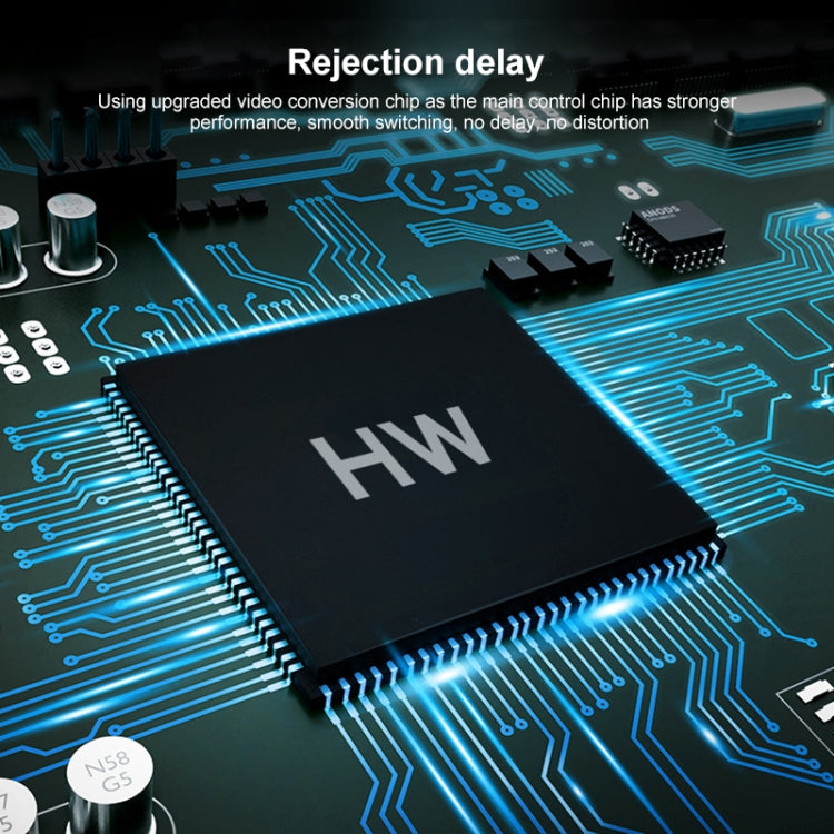 HOWEI HW-2105 Mini AV CVBS/L+R Audio to HDMI Converter Adapter, Support Scaler 1080P