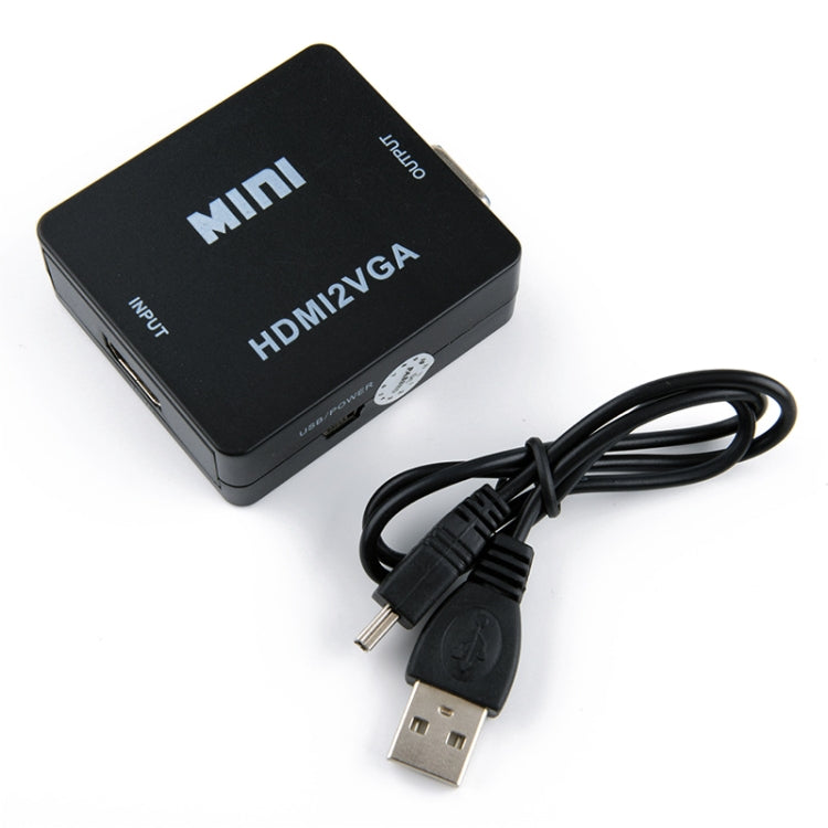 HOWEI HW-2109 Mini HDMI to VGA Video Audio Converter