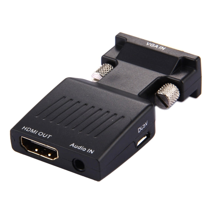 HD 1080P VGA to HDMI + Audio Video Output Converter Adapter for HDTV Monitor Projector, VGA to HDMI+Audio