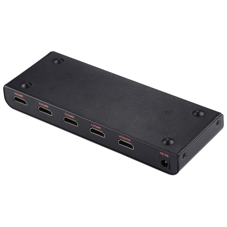 4X1 4K/60Hz HDMI 2.0 Switch with Remote Control, EU Plug