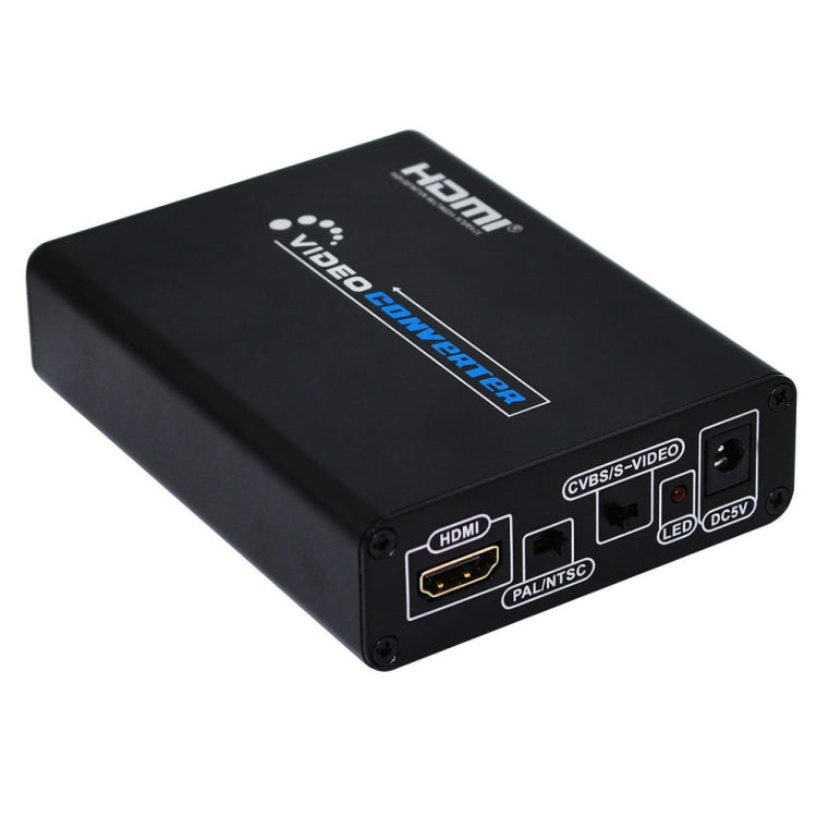 HDMI to Composite / AV S-Video Converter RCA CVBS/L/R Video Converter Adapter, EU Plug