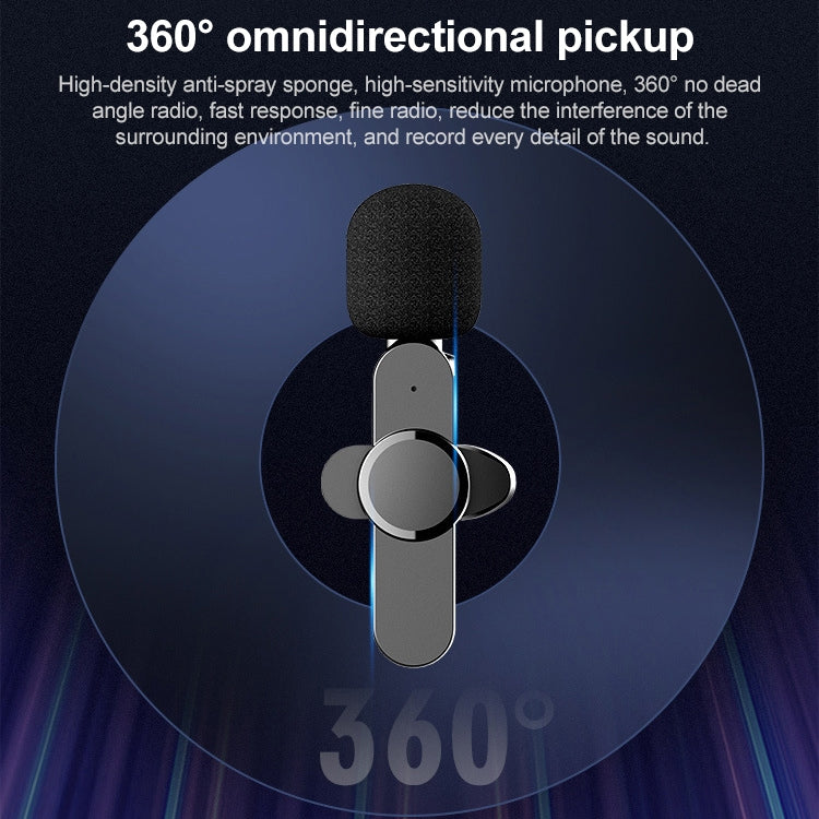 8 Pin Interface Live Broadcast Wireless Lavalier Microphone