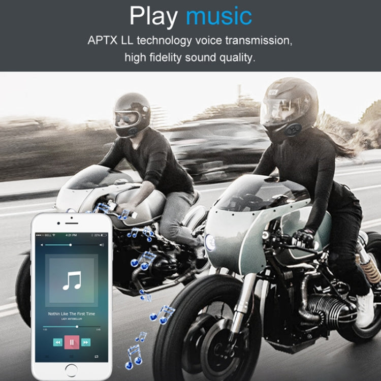 Dier DK12 800m Helmet Wireless Bluetooth Headset 5.0 Waterproof Double Motorcycle Call Headset With Intercom Function