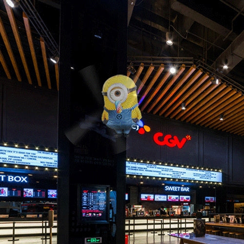 Dsee-50s Holographic Intelligent Display 3D Billboard, WiFi App Control, Display Resolution: 512 x 512 Pixels, Diameter: 50cm