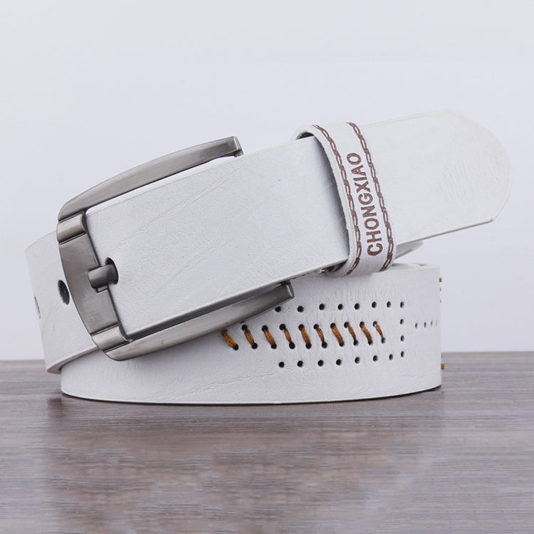 Dandali XX818 Men Fashion Retro Leather Belt Waistband, Length: 110cm