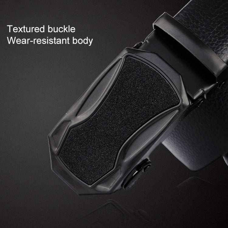 Dandali GD834 Gypsophila Actual Run Triangle Men Automatic Buckle Double Edge Wrapping Leather Belt Waistband, Length: 120cm