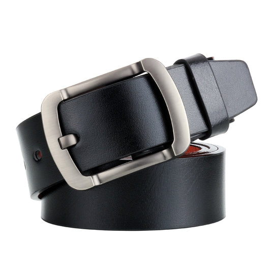 Dandali L8035 Men Casual Antique Pin Buckle Leather Belt Waistband, Size: 110-125cm
