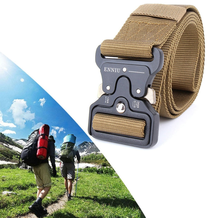 ENNIU 4.3cm Wide Outdoor Casual Nylon Belt Adjustable Multifunction Training Belts for Men