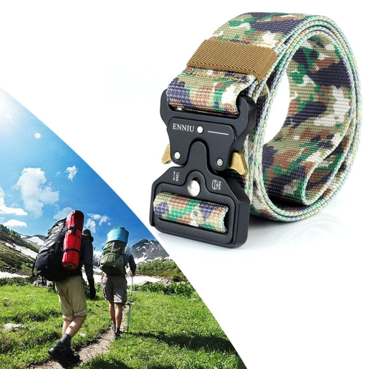ENNIU 4.3cm Wide Outdoor Casual Nylon Belt Adjustable Multifunction Training Belts for Men