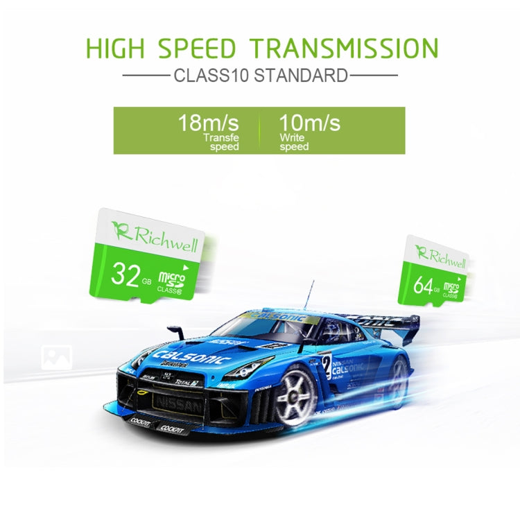 Richwell 16GB High Speed Class 10 Micro SD(TF) Memory Card, 16GB