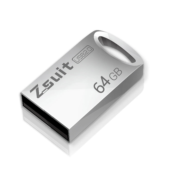 Zsuit 64GB USB 2.0 Mini Metal Ring Shape USB Flash Disk, 64GB USB 2.0