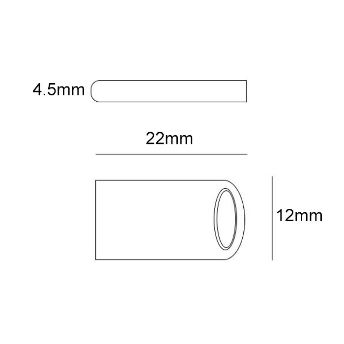 Zsuit 64GB USB 2.0 Mini Metal Ring Shape USB Flash Disk, 64GB USB 2.0