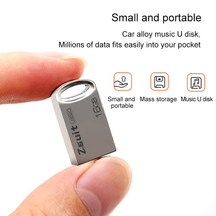 Zsuit 64GB USB 2.0 Mini Metal Ring Shape USB Flash Disk, 64GB USB 2.0