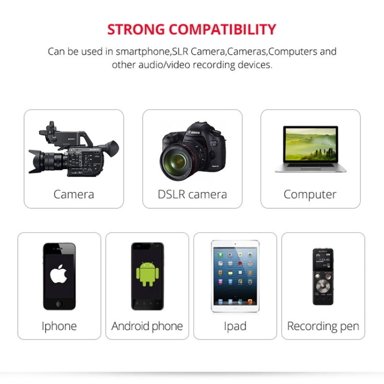 YELANGU YLG9926B MY2 Mini Lavalier Microphone for Mobile Phones / Tablets /  Digital Cameras