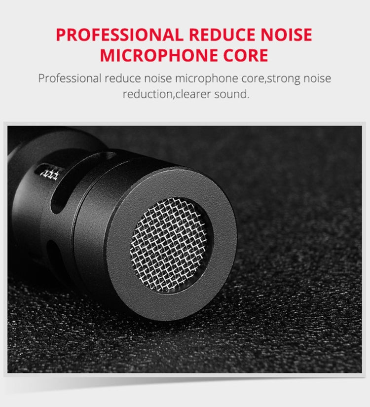 YELANGU MIC10 YLG9920A Professional Interview Condenser Video Shotgun Microphone with 3.5mm Audio Cable for DSLR & DV Camcorder