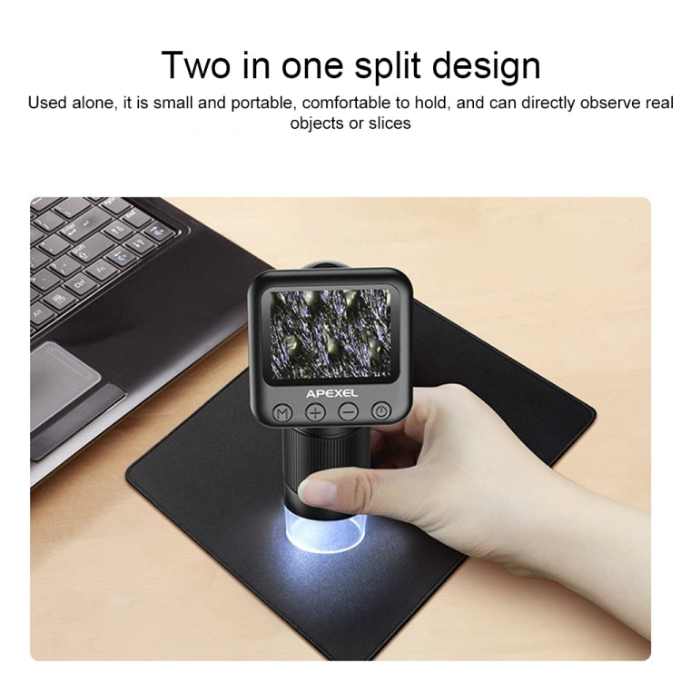 APEXEL MS003 Outdoor Portable HD Digital Microscope with Base