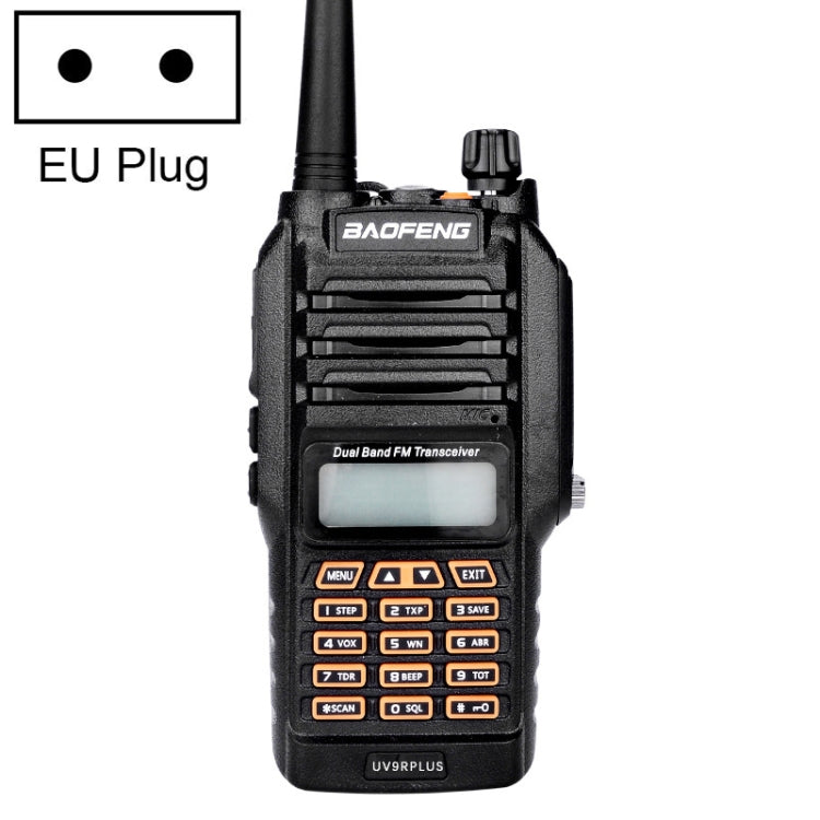 BaoFeng BF-UV9R Plus 10W Waterproof Dual Band Radio Handheld Antenna Walkie Talkie, EU Plug