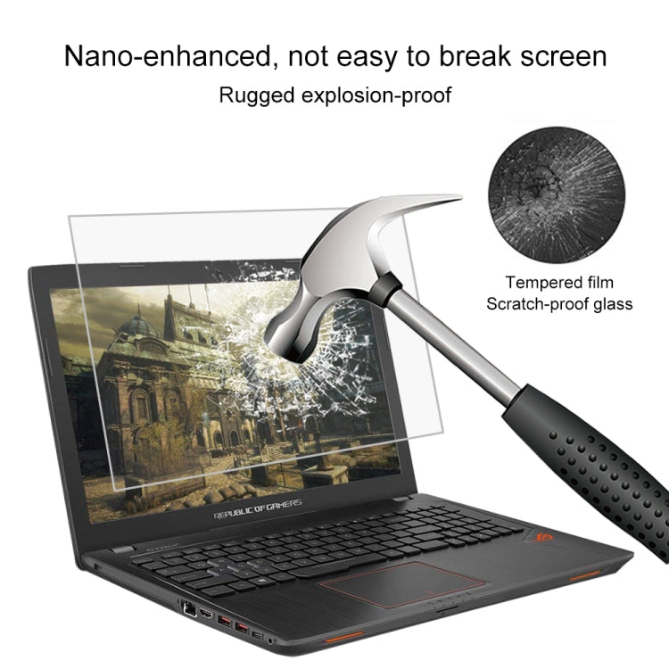 Laptop Screen HD Tempered Glass Protective Film for ASUS ROG GL553VE 15.6 inch, For ASUS ROG GL553VE 15.6 inch