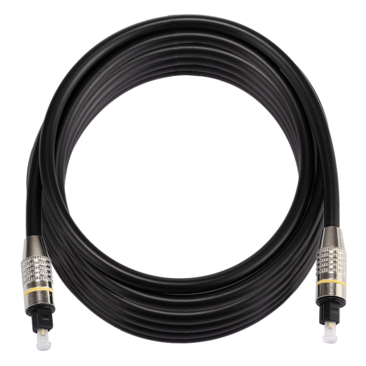 5m OD6.0mm Nickel Plated Metal Head Toslink Male to Male Digital Optical Audio Cable