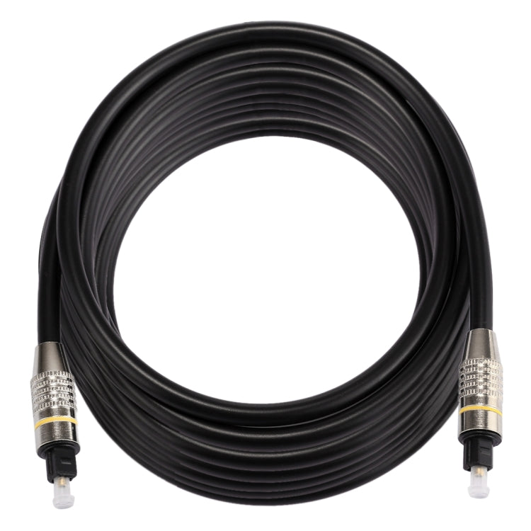 8m OD6.0mm Nickel Plated Metal Head Toslink Male to Male Digital Optical Audio Cable