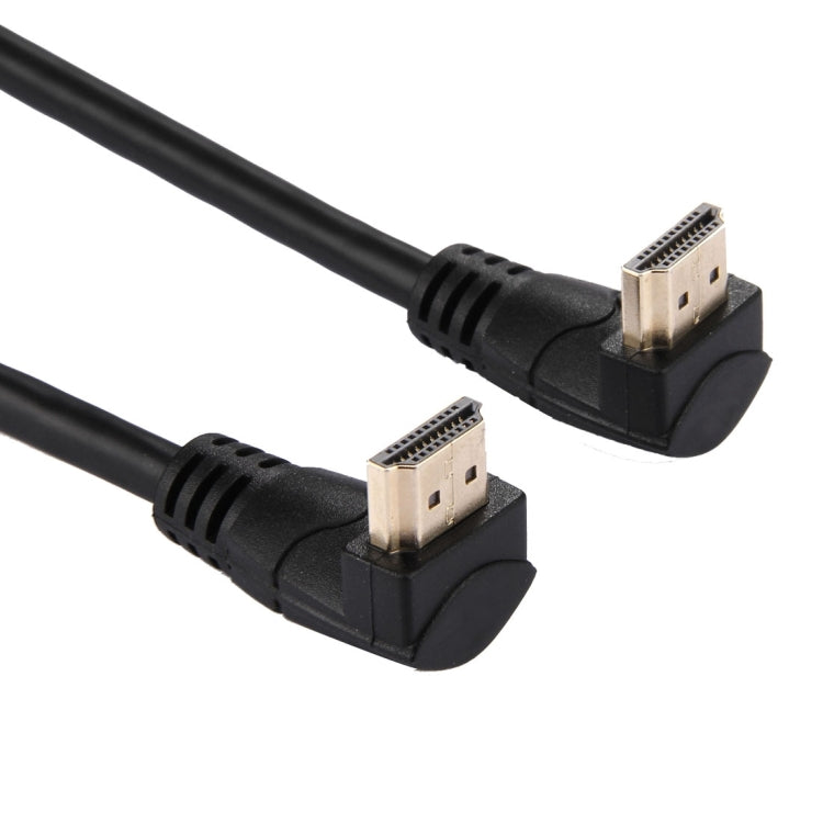 30cm 4K*2K HDMI 2.0 Version High Speed 270 Degree Right Angle HDMI Male to 270 Degree Right Angle HDMI Male Cable with Ethernet