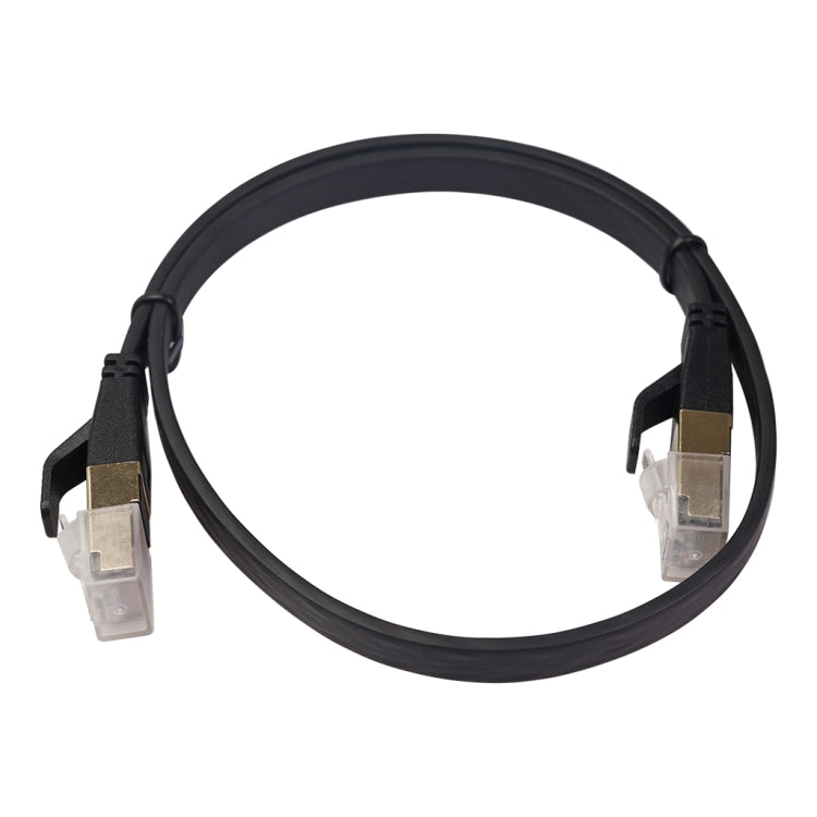 CAT8-2 Double Shielded CAT8 Flat Network LAN Cable, Length: 0.5m