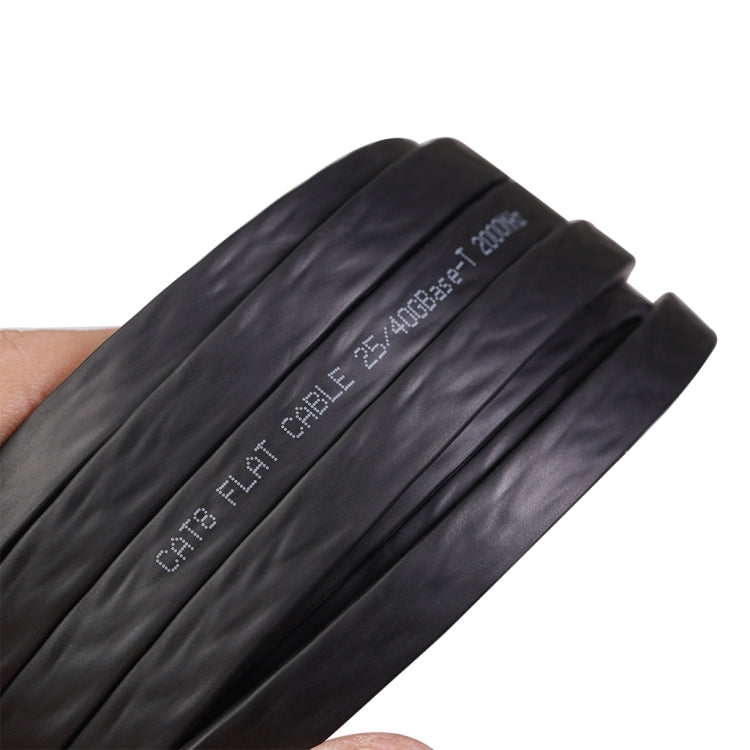 CAT8-2 Double Shielded CAT8 Flat Network LAN Cable, Length: 0.5m