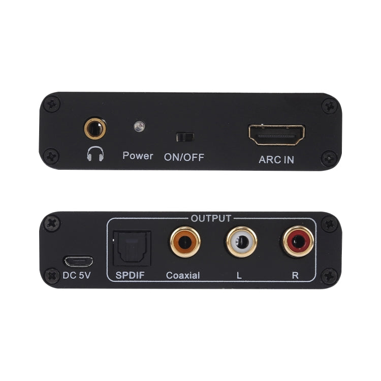 192KHz ARC Audio Extractor HDMI ARC to SPDIF + Coaxial + L/R Converter Audio Return Channel Adapter