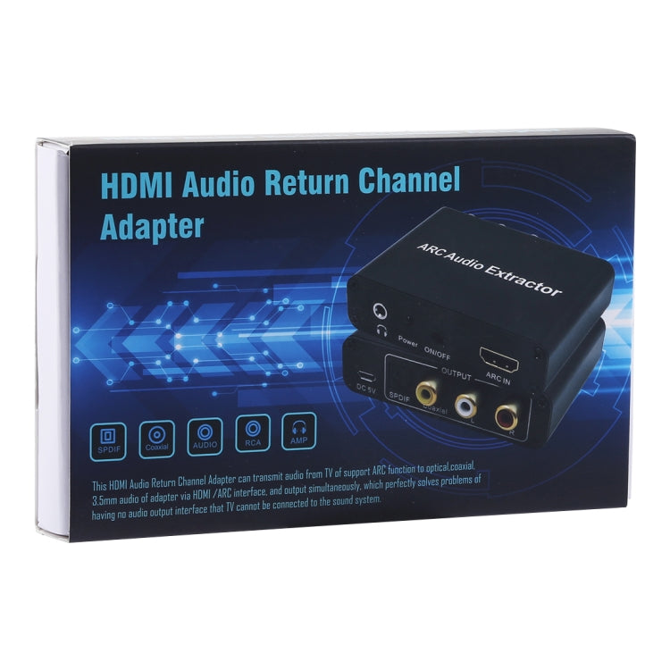 192KHz ARC Audio Extractor HDMI ARC to SPDIF + Coaxial + L/R Converter Audio Return Channel Adapter
