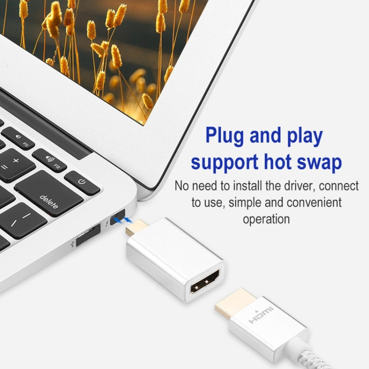 1080P Mini DisplayPort Male to HDMI Female Adapter