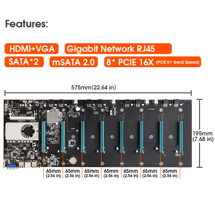BTC-S37 Professional Mining Motherboard, Motherboard