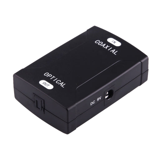 Coaxial RCA Input to Optical Toslink Output Digital Audio Converter Adapter