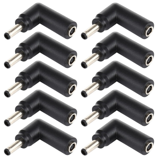 10 PCS 4.5 x 3.0mm Female to 4.5 x 3.0mm Male Plug Elbow Adapter Connector