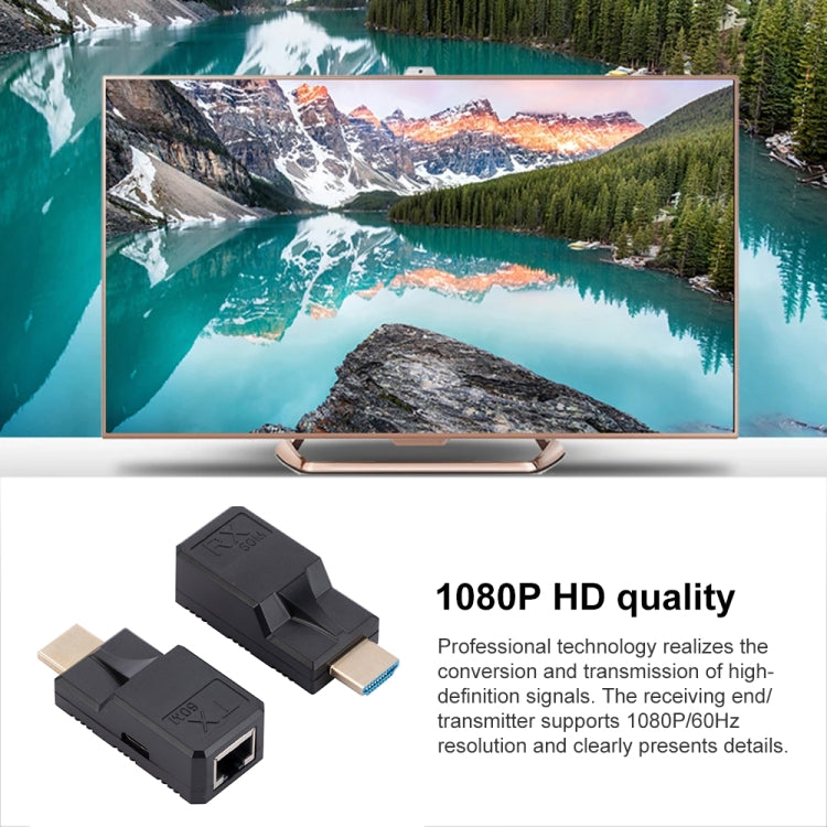 60m RJ45 to HDMI Network Extender, with Cable