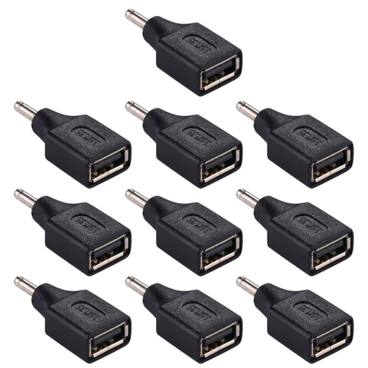 10 PCS 3.5x1.35mm Male to USB Female Adapter Connector, 3.5x1.35mm Male to USB Female